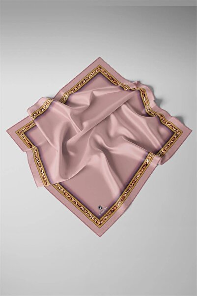 Vissona Powder Solid Color Leopard Edge Tivil Silk Scarf-10577-5-Kvs0812