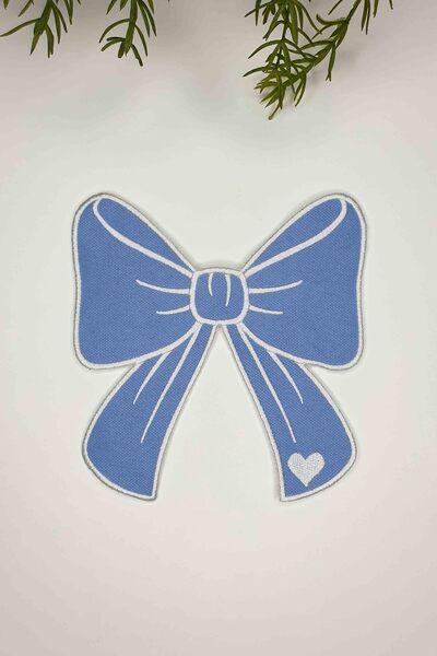 decofav Șervețel de cocktail din țesătură albastru bebeluș în formă de pangli...