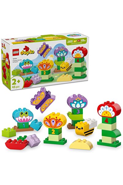 LEGO DUPLO Creative Garden & Flowers (10444) - Stacking toy set for ages 2+, 45 pieces