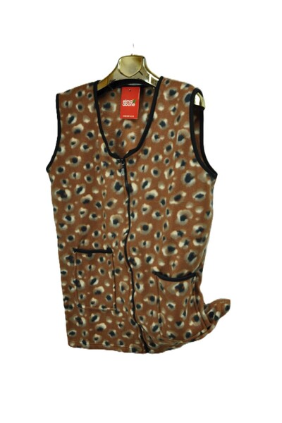 elma abone New Season Plus Size Zippered Fleece Vest
