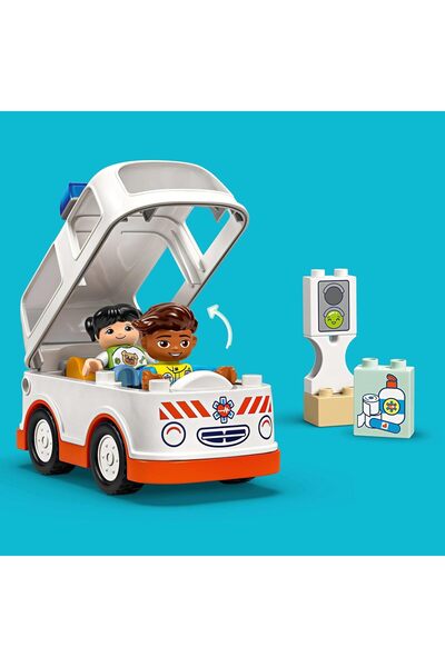LEGO DUPLO Ambulance & Driver Set (10447) - Educational Toy for 2+ Toddlers