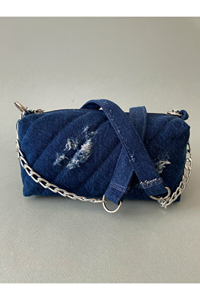 fetyanna Box Bag – El Yapımı Denim Kadın Çanta