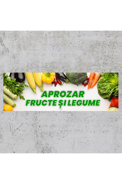 stickerino Banner Aprozar Fructe si Legume, 150x50cm cu capse