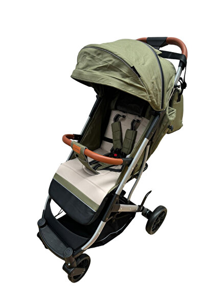Krista Sports stroller S2 green, bag and leg pouch, quick folding trolley, 6-36 months