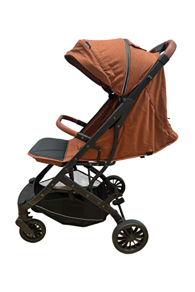 Krista Sports stroller S1 Brown, with leg cover, quick fold trolley, 6-36 months