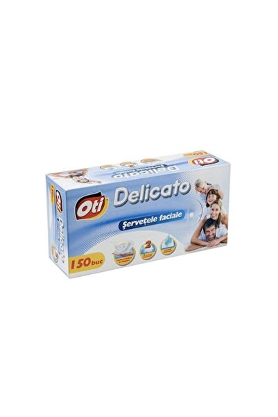 Oti Șervețele faciale Delicato, 2 straturi, 150 buc., cutie