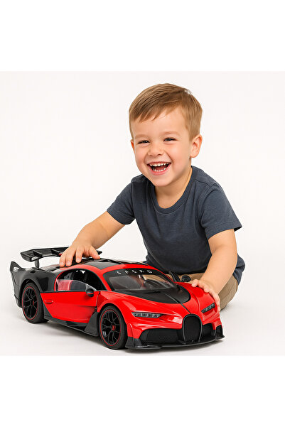 Bebelul Red R/C sports car, 1:12 scale, trunk doors, lights, sounds