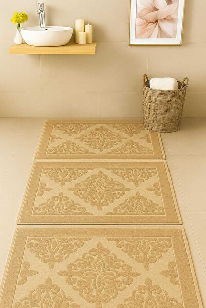 Mela Home 3 قطع من مناشف القدم - سجادة القدم 50*70 سم 3 قطع - للحمام - للضيوف...