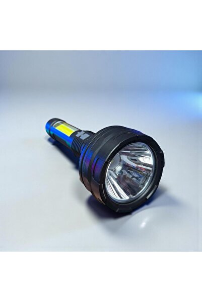 SmartElectro Powerful LED Flashlight with COB Side Light, USB-C Rechargeable, 4 Modes, Camping/Emergency