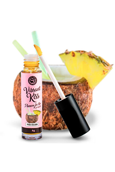 SECRET PLAY Lip Gloss comestibil, aromă Piña Colada – Secretplay Vibrant Kiss, 6 g