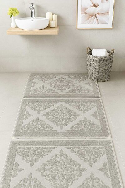 Mela Home 3 قطع من مناشف القدم - سجادة القدم 50*70 سم 3 قطع - للحمام - للضيوف...