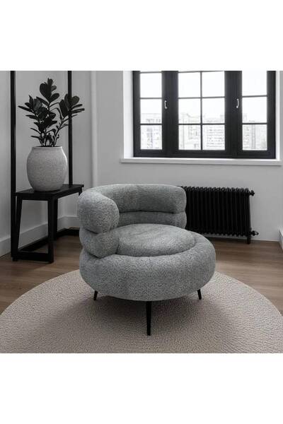 LAMST PU Leather Chair - Gray