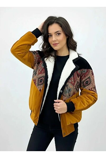 CANMODA (7618) Small / Medium Size Compatible Oversized Vintage Pattern Jacket