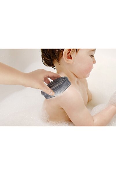 MAİN SHOP 2 قطعة فرشاة تدليك الجسم والاستحمام من السيليكون لون أنثراسايت Gp-151