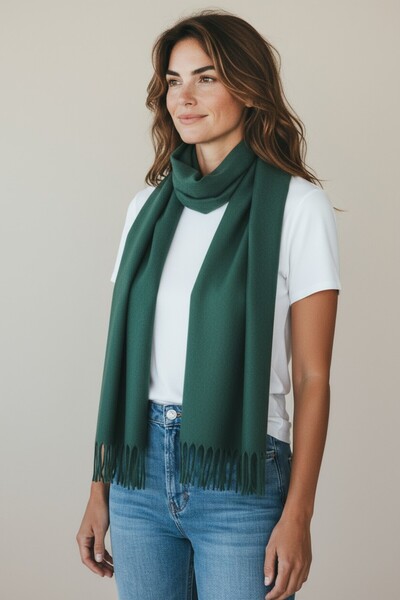 Disanuva Women's Winter Cashmere Textured Shawl Soft and Warm Scarf Model - Mother's Shawl Knitted