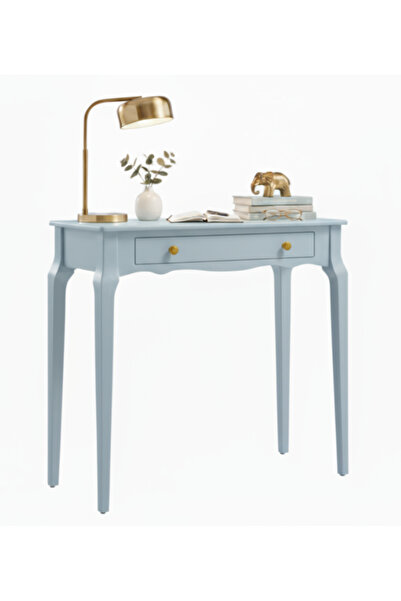 Wooding Mobilya 90 Cm Masif Konik Açık Mavi Dresuar