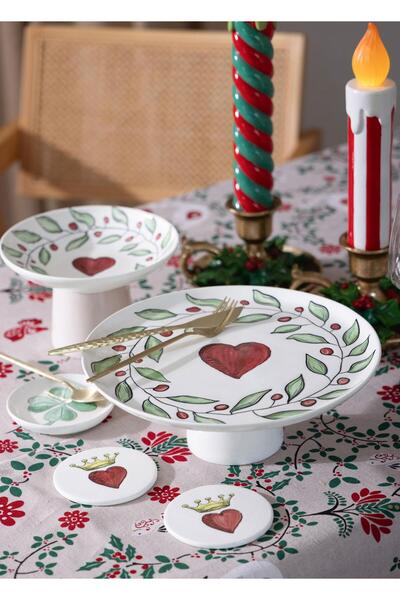 The Mia Luv Footed Serving Plate 10X30 cm