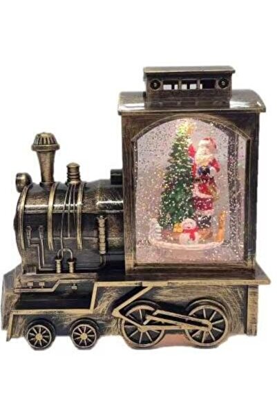 Craciun tren luminat Mos Craciun, Muzical cu Ventilator zapada ( cu batteri s...