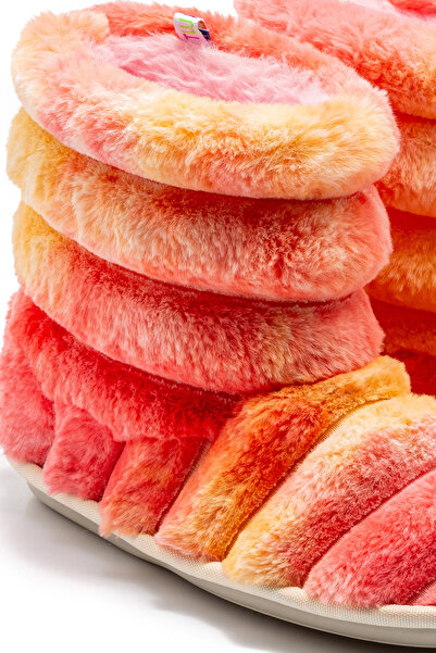 Twigy Rain Plush Children's Home Boots Yellow-Orange 30/35