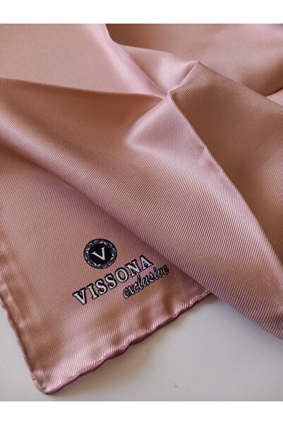 Vissona Exlusive Textured Powder Solid Color Tivil Silk Scarf-50691-12-Kvs0829