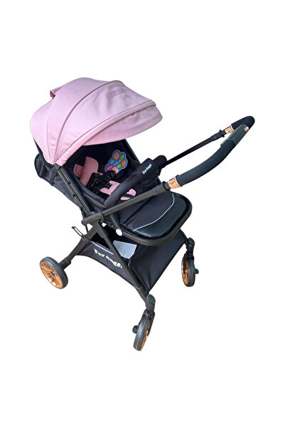 Krista T700 For Angel sports trolley with reversible handle, foldable and trolley, Pink and Black