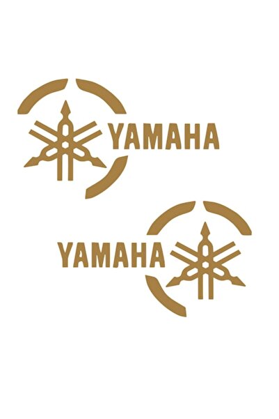 Oracal Set of 2 decorative stickers, for car, motorcycle, Yamaha, left and right, 15cm, copper