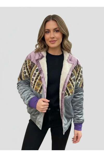 CANMODA (7621) Large / Xlarge Size Compatible Vintage Patterned Special Jacket