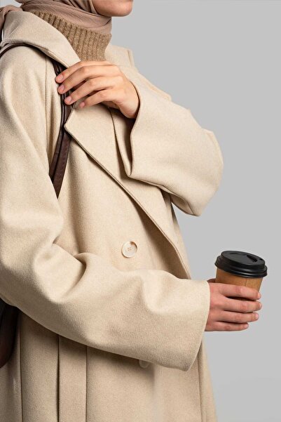 Emare Double Breasted Stamped Coat