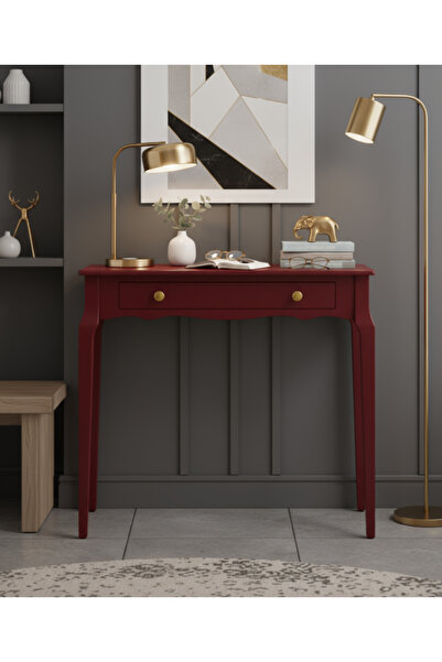 Wooding Mobilya 100 Cm Masif Konik Bordo Dresuar