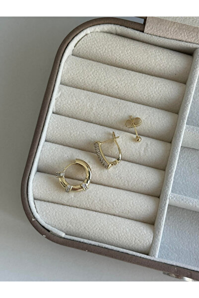 Serenity Atelier Boutique SAB New Season Special Series Steel 3-Piece Earring Set