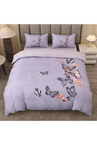 Finet Διπλό Λινό, FINET, 5D Ψηφιακό τύπωμα με πεταλούδες - Πανομοιότυπα με τη...