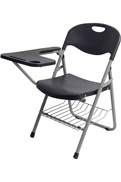 Kardett Scaun de conferință pliabil cu masă, spătar confortabil, structură me...