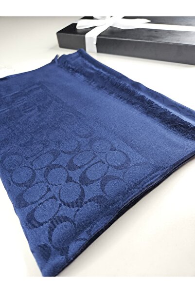 Shiva Scarfs Çift Taraflı C Desen Kaşmir İpek Şal 4 Mevsim Soft Pamuk