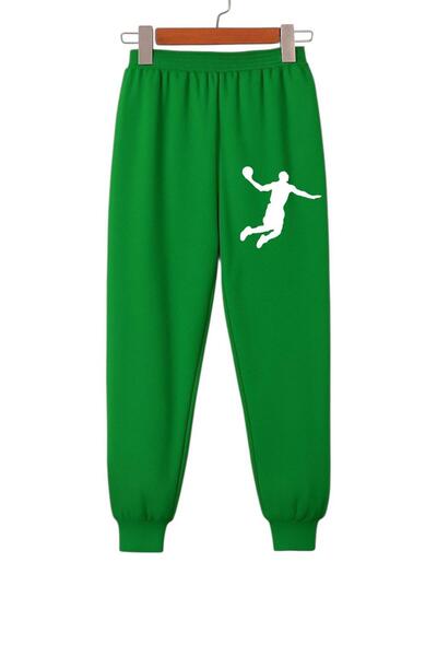 BENROMA Pantaloni de trening unisex pentru copii cu imprimeu BASKETBALLER