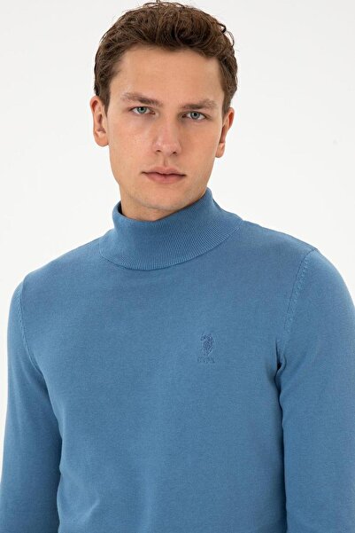 U.S. Polo Assn. Men's Khaki Melange Basic Sweater Tekspor222684.9