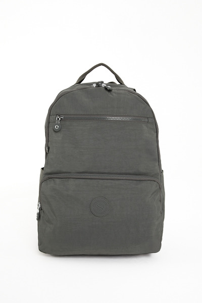 Sanmorris حقيبة ظهر مدرسية للكمبيوتر المحمول متعددة الأقسام من قماش مجعد متوسط الحجم مقاوم للماء للجنسين من GLC