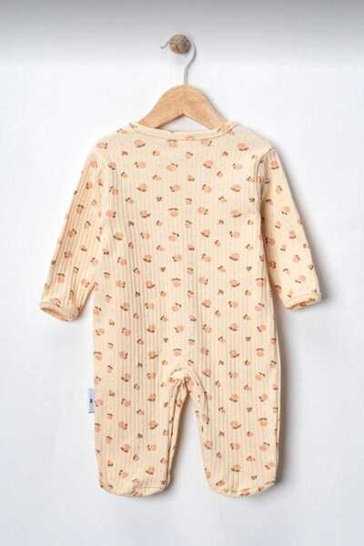 Mamman's Long Sleeve, Snap Closure, Cotton, 3-Piece Baby Girl Romper Set, Floral Print Combed Cotton Casual and Sleep Romper