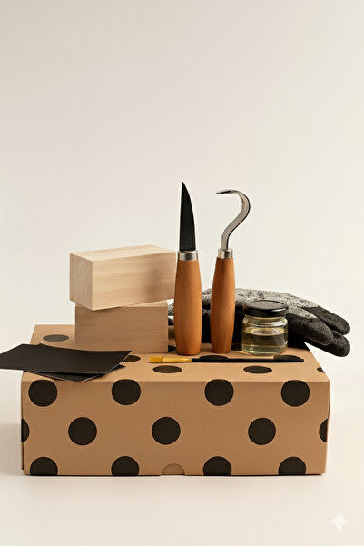 irashop Ahşap Yontma Başlangıç Seti – El Sanatlarıyla Kendi Tasarımlarını Yarat!