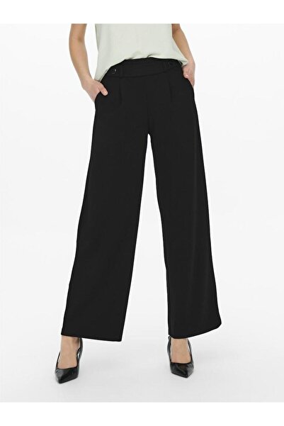 ONLY Women's Black Jdygeggo Life New Long Pant Jrs Noos Trousers 15208430-Black