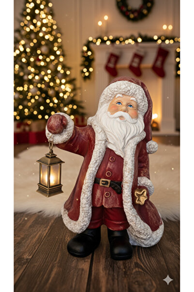 Dekoromi Dekoratif El Fenerli Noel Baba Biblo Obje Ev Dekorasyonu 2026 - 46x3...