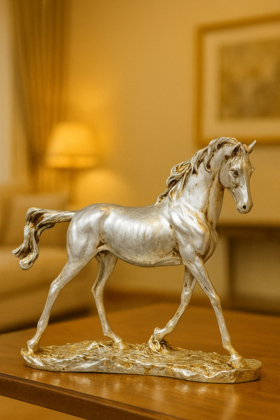 GZNDEKOR Altın Asil At Biblo