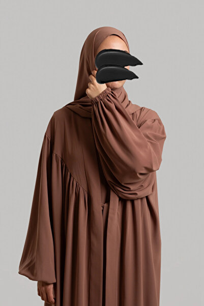 Lemaye Robalı Abaya Set - Yavruağzı