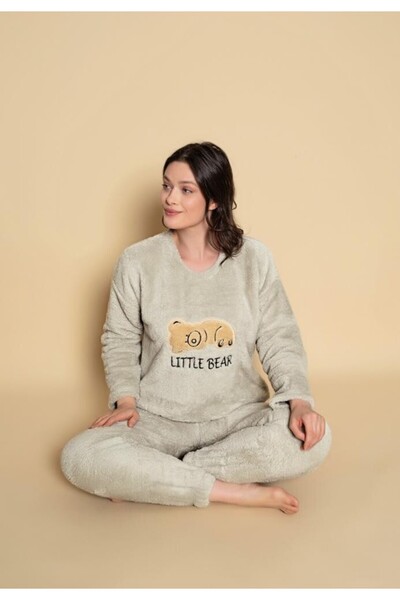 TOSKI Pijama cocolino damă cu imprimeu Little Bear