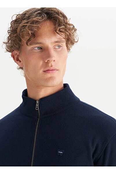 WRANGLER Чорна чоловіча кофта з високим коміром W2520533410 Чорна кофта