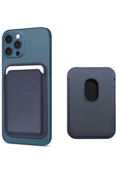 Apple Portofel Magsafe CardHolder Roz NavyBlue