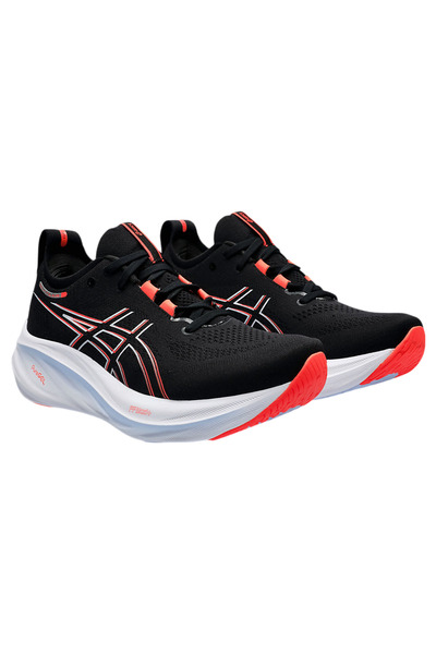 Asics Men's Gel-Nimbus 26 Sneaker, BLACK/TRUE RED