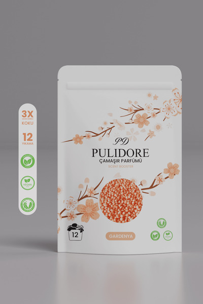 PULIDORE Granül Çamaşır Parfümü & Çamaşır Yumuşatıcı Gardenya 126 gr ( 12 Yık...