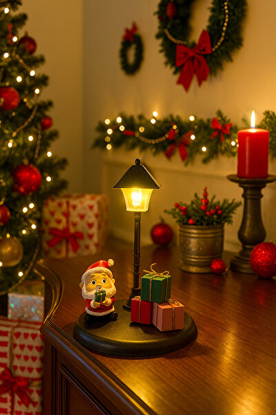Seabysparkle Noel Lambası Altında Noel baba