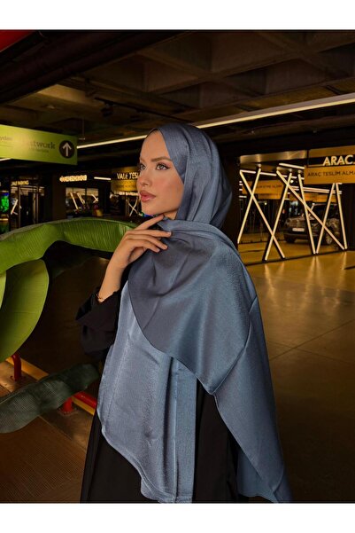 VIEN POLO Düz Jan Abiye Şal – Işıltılı, Dökümlü ve Şık Görünüm