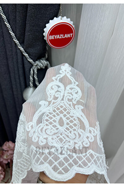 BEYAZLANT AVİZLİNEVEYS GÜPÜRLÜ ETEK BAMBU MODERN 1/3 SIK PİLELİ TÜL PERDE |ÜT...